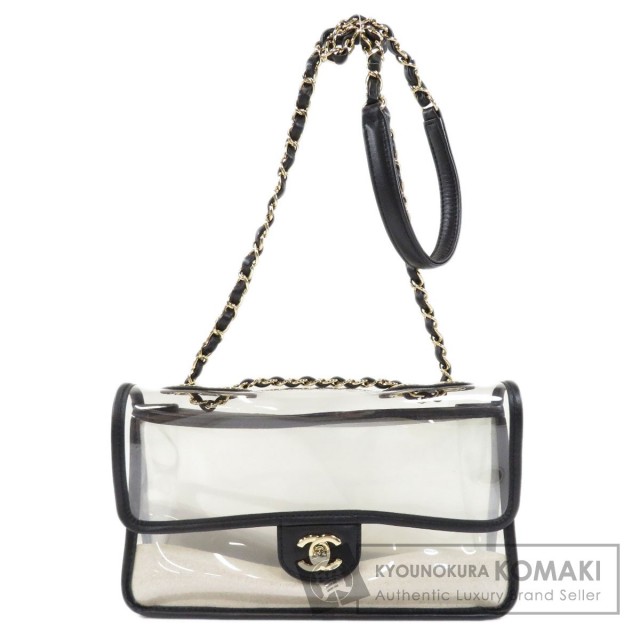CHANEL シャネル チェーンショルダー ココマーク 砂 ゴールド金具  