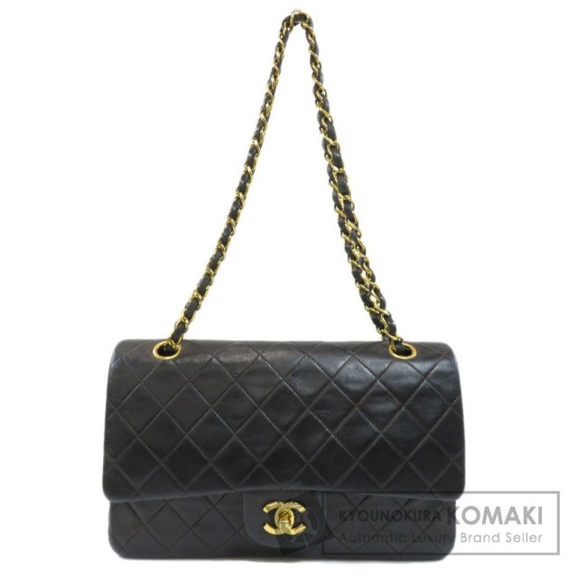 CHANEL シャネル チェーンショルダー マトラッセ ゴールド金具 ショルダーバッグ ラムスキン レディース