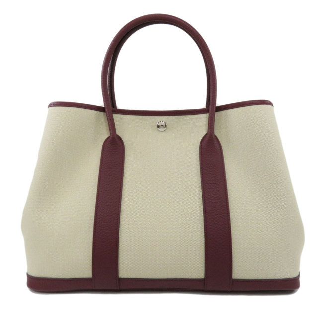 HERMES エルメス ガーデンパーティPM ルージュセリエ トワルアッシュ 