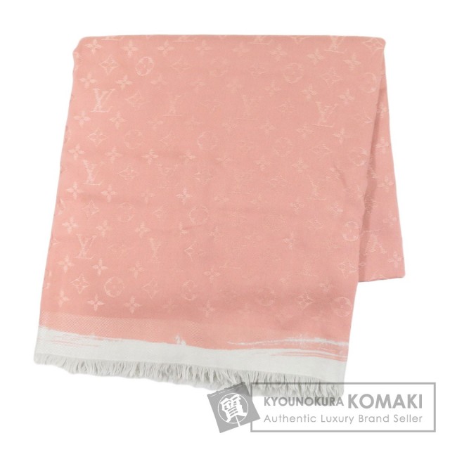 ブランド古着！日本製 気が付い WACOMALIA スター柄 大判ストール ブラック 