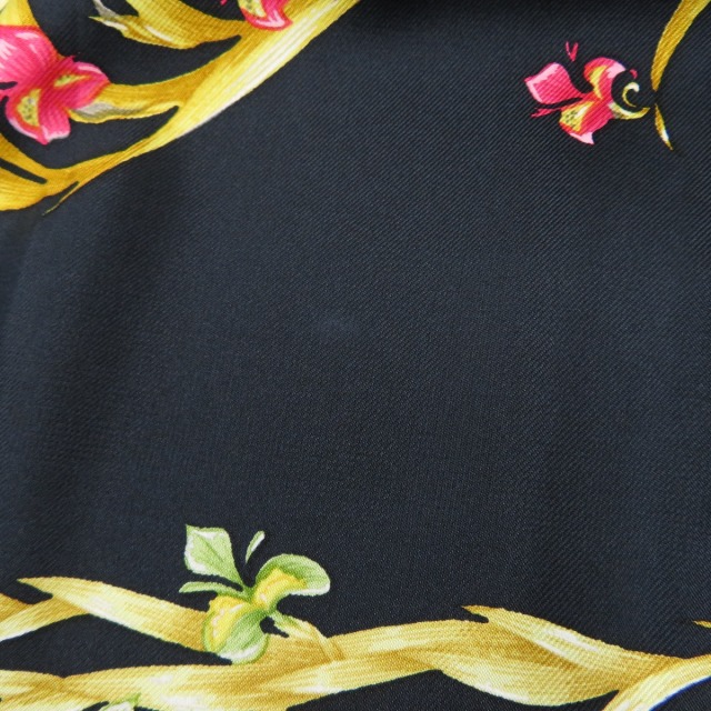 HERMES エルメス カレ90 H d Origny 花咲く馬 スカーフ シルク レディース