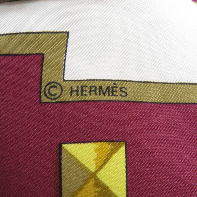 HERMES エルメス カレ90 LES CLES 鍵モチーフ スカーフ シルク レディース