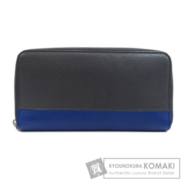 DIOR HOMME ディオール・オム ロゴ 長財布（小銭入れあり） レザー メンズ 