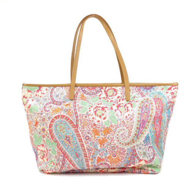 ETRO エトロ ペイズリー柄 トートバッグ キャンバス レディース