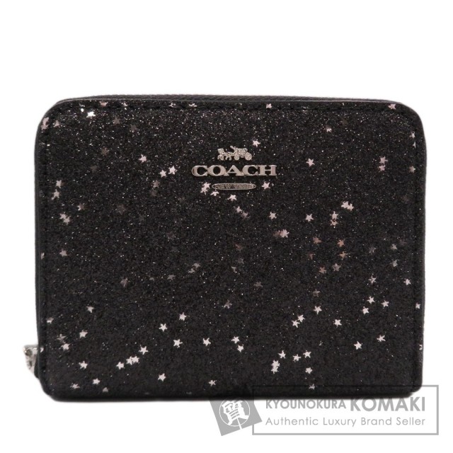COACH】コーチ 財布 レザー メタリック キラキラ スモール ロゴ マイクロ ミニ ウォレット コンパクト 三つ折り財布  ライトシルバー（日本未発売） CW805 - コーチ専門店「コチガル」