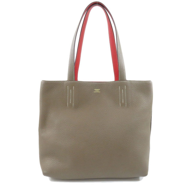 HERMES エルメス ドゥブルセンス28 レッド エトープ エトゥープ  