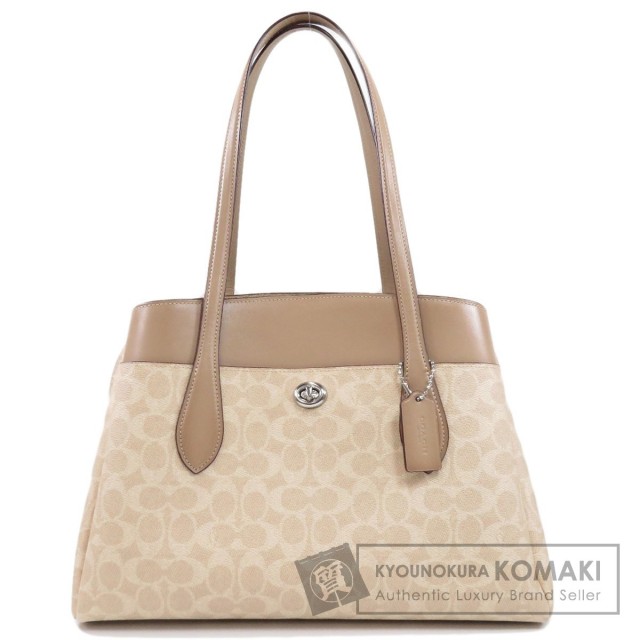 COACH コーチ 89576 シグネチャー トートバッグ PVC/レザー レディース  