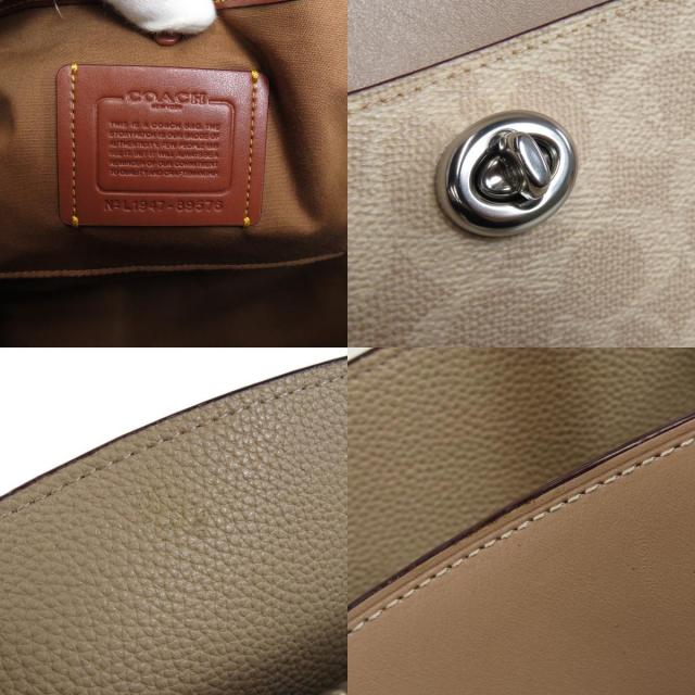 COACH コーチ 89576 シグネチャー トートバッグ PVC/レザー レディース  