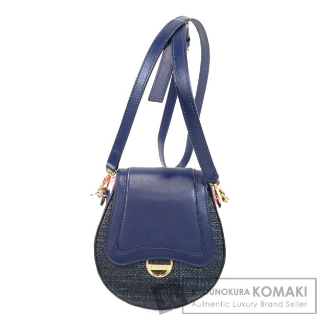 Emilio Pucci エミリオ・プッチ ロゴ ショルダーバッグ レザー レディース 