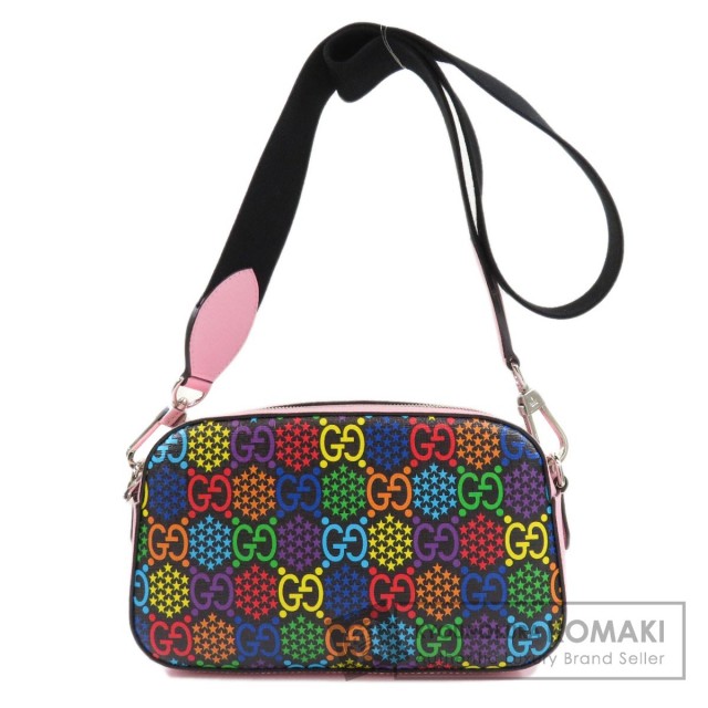 GUCCI グッチ 574886 GGサイケデリック ショルダーバッグ レザー  