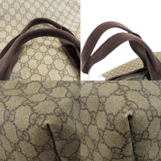 GUCCI 2WAY トートバッグ GGスプリーム グレー PVC 181082