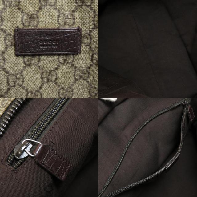 GUCCI 2WAY トートバッグ GGスプリーム グレー PVC 181082