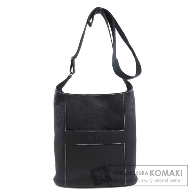 HERMES エルメス グッドニュースGM 黒 ブラック シルバー金具  