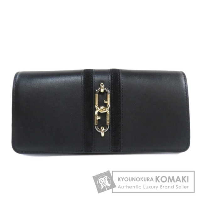Furla フルラ 金具モチーフ 長財布（小銭入れあり） カーフ レディース