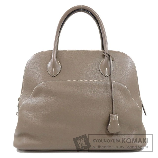 HERMES エルメス ボリードリラックス35 エトープ エトゥープ シルバー 