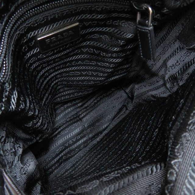 PRADA プラダ V406 ロゴ金具 ショルダーバッグ ナイロン素材 レディース