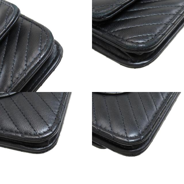 CHANEL シャネル チェーンウォレット Vステッチ ココマーク 長