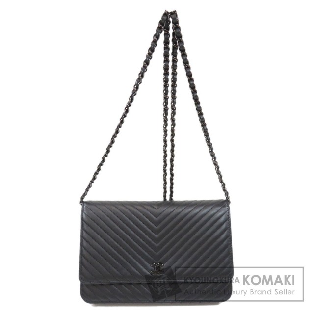 CHANEL シャネル チェーンウォレット Vステッチ ココマーク 長財布 
