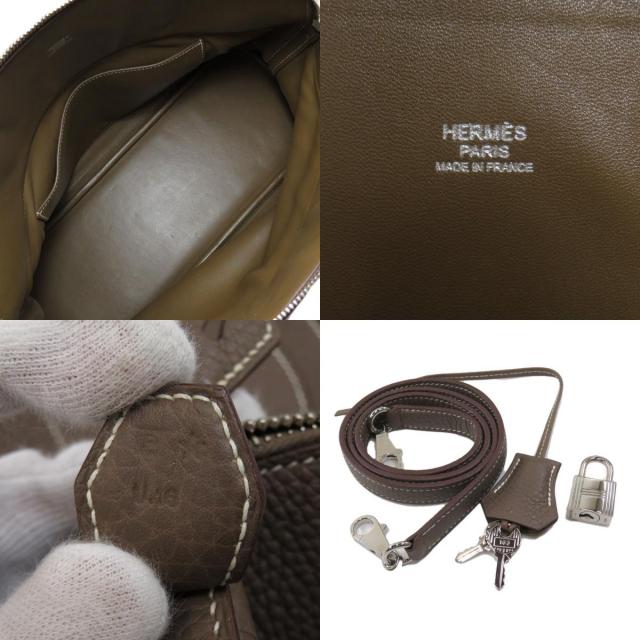 【正規品美品】HERMES エルメス　ボリード37 人気色　エトゥープ HERMES エルメス ボリード37 エトゥープ エトゥープ シルバー