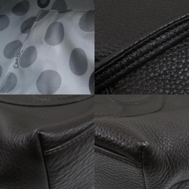 【美品】COACH トートバッグ ジュリア 14967 A4可 シボ革 焦茶 美品 コーチ トートバッグ ブラウン シボ革 レザー （美品