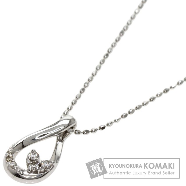 人気のファッションブランド！ KUMIKYOKU クミキョク K10ホワイト ネックレス ダイヤモンド アクセサリー