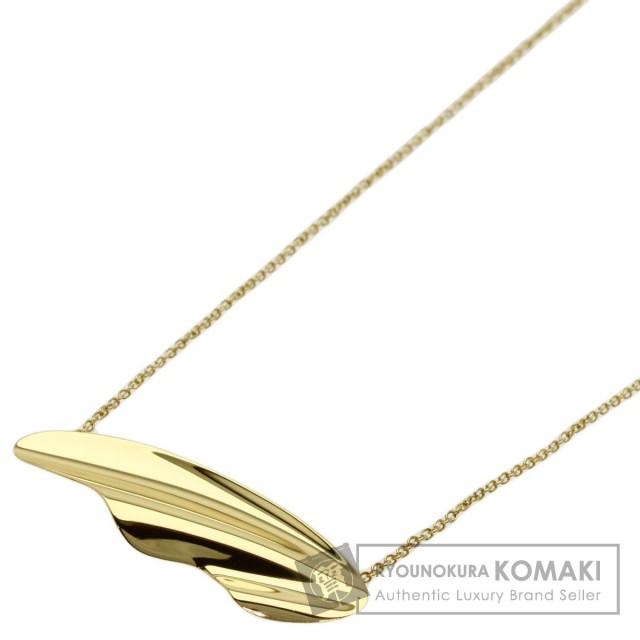 TIFFANY&Co. ティファニー フェザー ネックレス K18イエローゴールド 