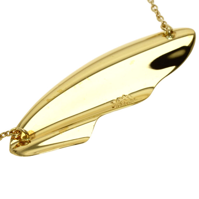 TIFFANY&Co. ティファニー フェザー ネックレス K18イエローゴールド 