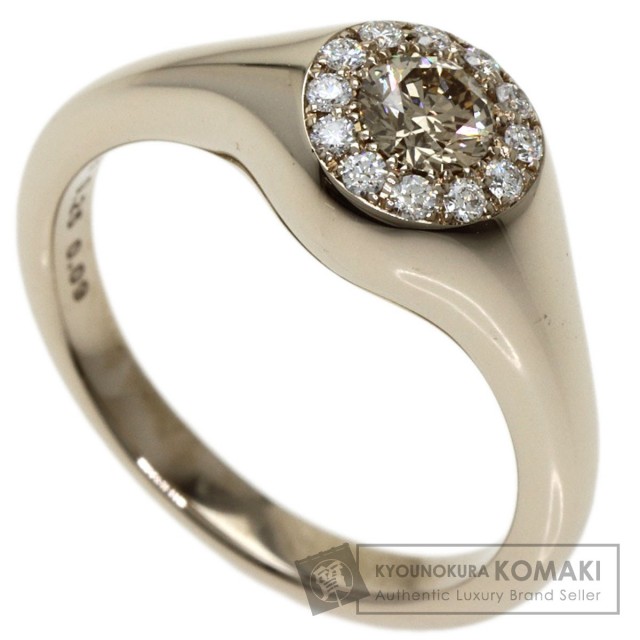 カシケイブラウンダイヤモンドk18PGダイヤモンドリング