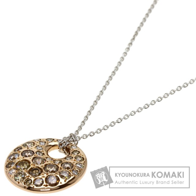 Kashikey カシケイ メランジェ ブラウンダイヤモンド ネックレス K18  