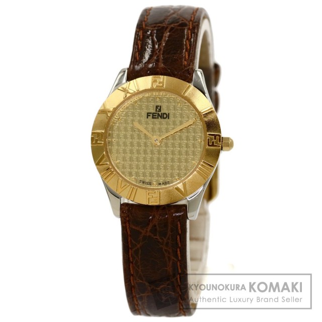 付属品完備】 FENDI 晒す フェンディ ビンテージ 希少 レディース腕時計 