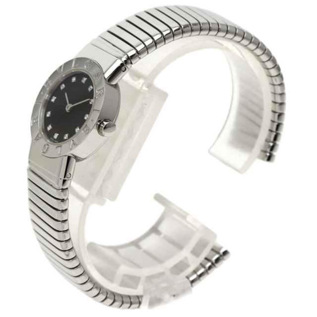 動作中】ブルガリ BB23 2TS トゥボガス 黒文字盤 BVLGARI ブルガリ