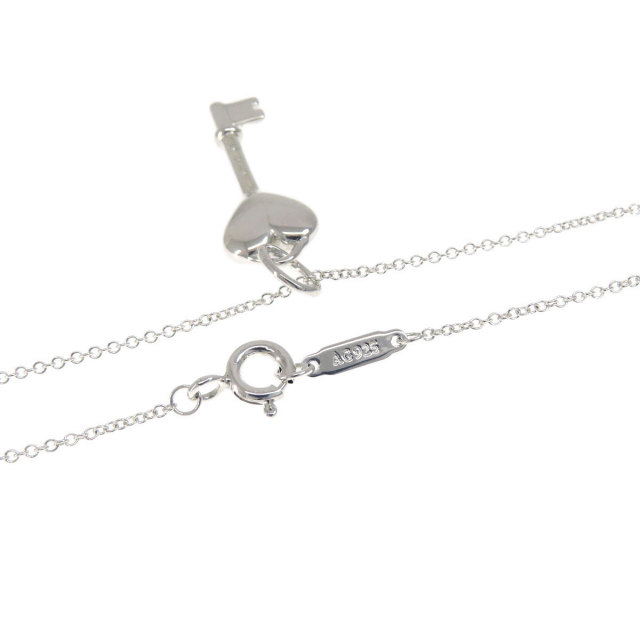 TIFFANY&Co. ティファニー ハートキー 1P ダイヤ ネックレス シルバー  