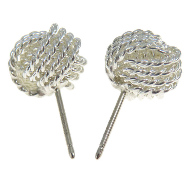 TIFFANY&Co. ティファニー サマセット メッシュボール ピアス シルバー