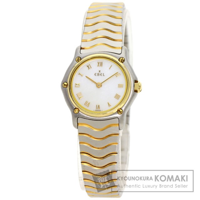 EBEL エベル クラシックウェーブ 腕時計 ステンレススチール/SS/K24YG 
