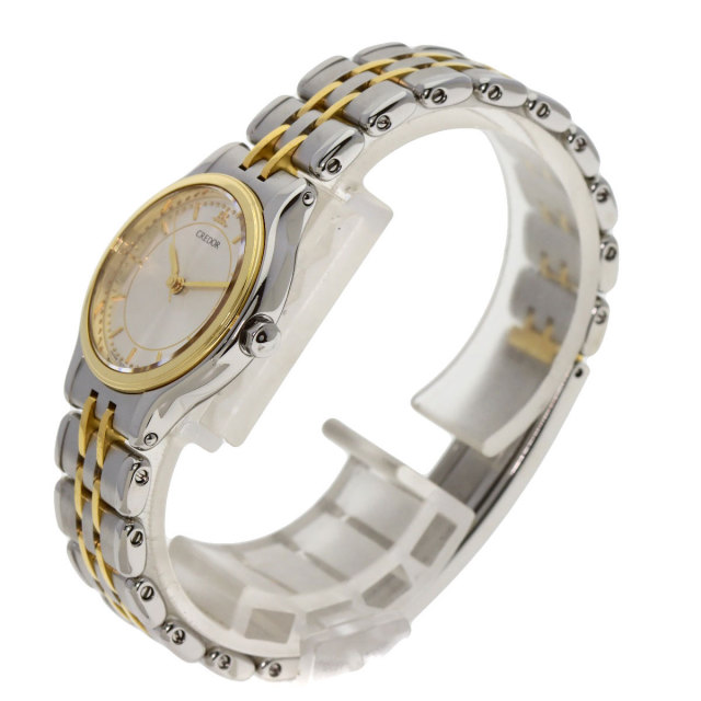 SEIKO セイコー 7371-0040 クレドール ラウンドフェイス 腕時計  