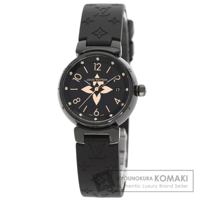 LOUIS VUITTON ルイヴィトン QA047 タンブール オールブラックPM 12P 