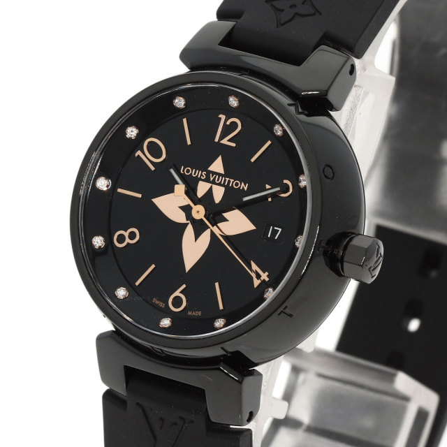 LOUIS VUITTON ルイヴィトン QA047 タンブール オールブラックPM 12P 