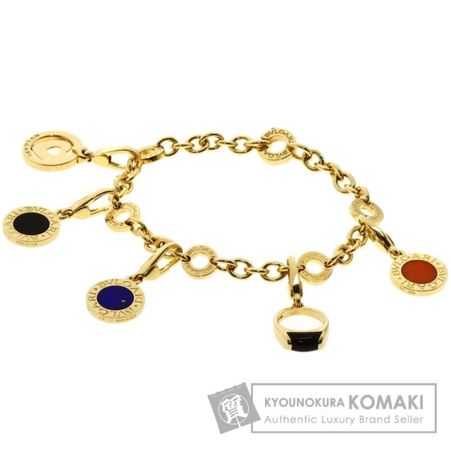 BVLGARI ブルガリ 5Pチャーム オニキス ラピスラズリ コーラル