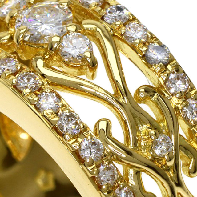 star sand 星の砂 ダイヤモンド リング・指輪 K18イエローゴールド  