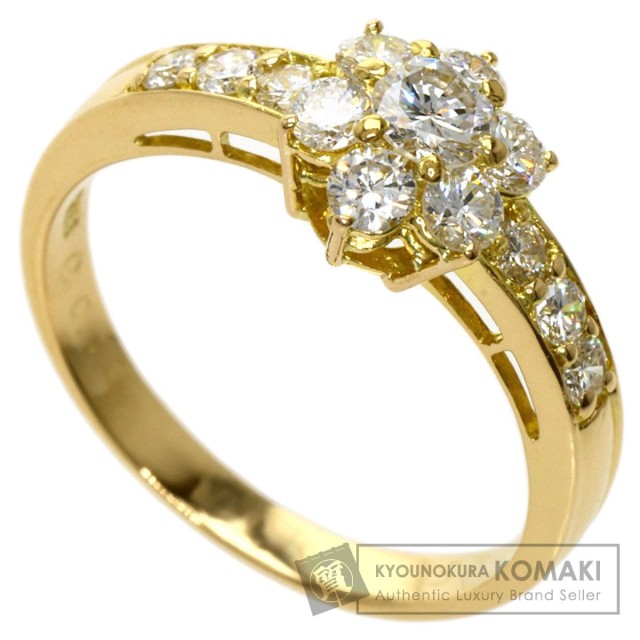 0.51ct ダイヤモンド リング・指輪 K18イエローゴールド 2.73g レディース