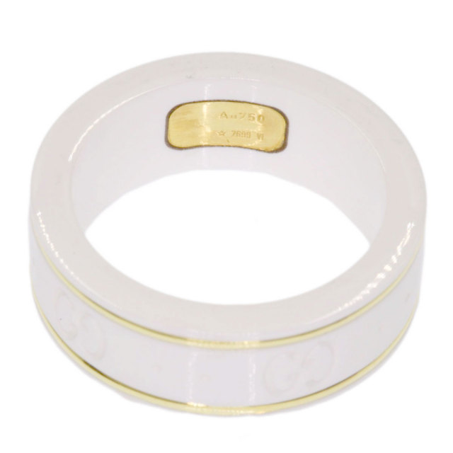 GUCCI グッチ アイコン セラミック #9 リング・指輪 K18イエロー  