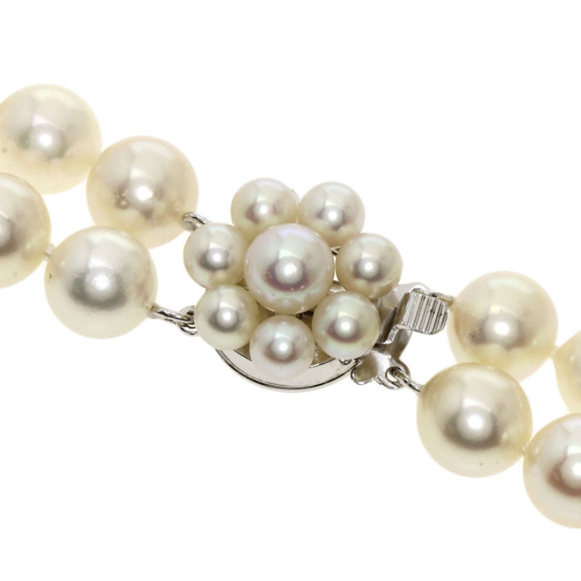 TASAKI タサキ 2連 ロングパール 真珠 ネックレス シルバー レディース 