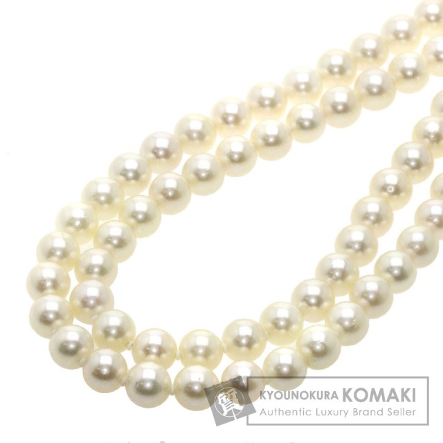 K14ホワイトゴールドアコヤ真珠ネックレス（7.5mm）(RPN493-002