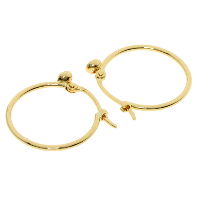 STAR JEWELRY スタージュエリー ダイヤモンド フープ ピアス K18  