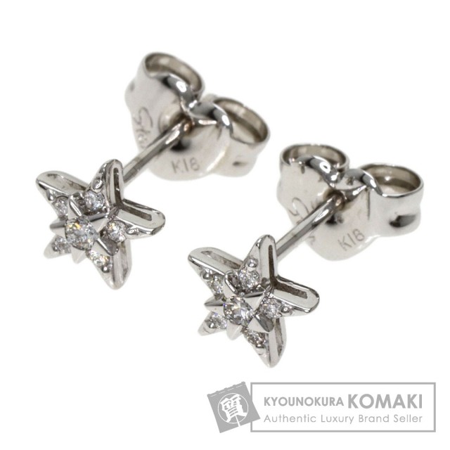 STAR JEWELRY スタージュエリー スターモチーフ ダイヤモンド ピアス  