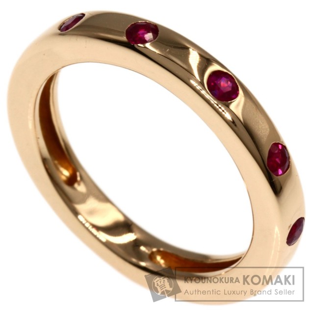 agete アガット ルビー リング・指輪 K18ピンクゴールド レディース 