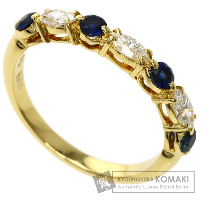 Aquascutum 天然サファイア ダイヤモンド リング 計0.95ct Aquascutum 天然サファイア ダイヤモンド リング 計0.95ct ブルー