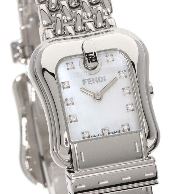 FENDI フェンディ 3800L 11P ダイヤモンド 腕時計 ステンレススチール  