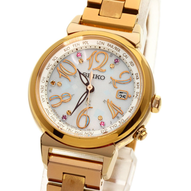 SEIKO セイコー SSVV010 1B25-0AF0 ルキア 腕時計 GP/GP レディース