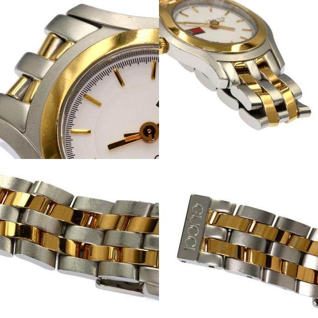 GUCCI グッチ 5500L ラウンドフェイス コンビ 腕時計 ステンレス